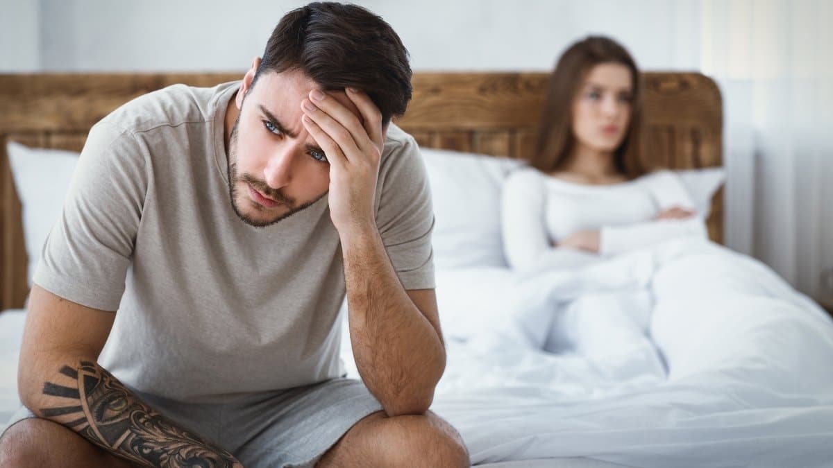 Men suffering from symptoms of erectile dysfunction