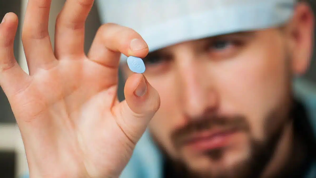 Blue pills for men