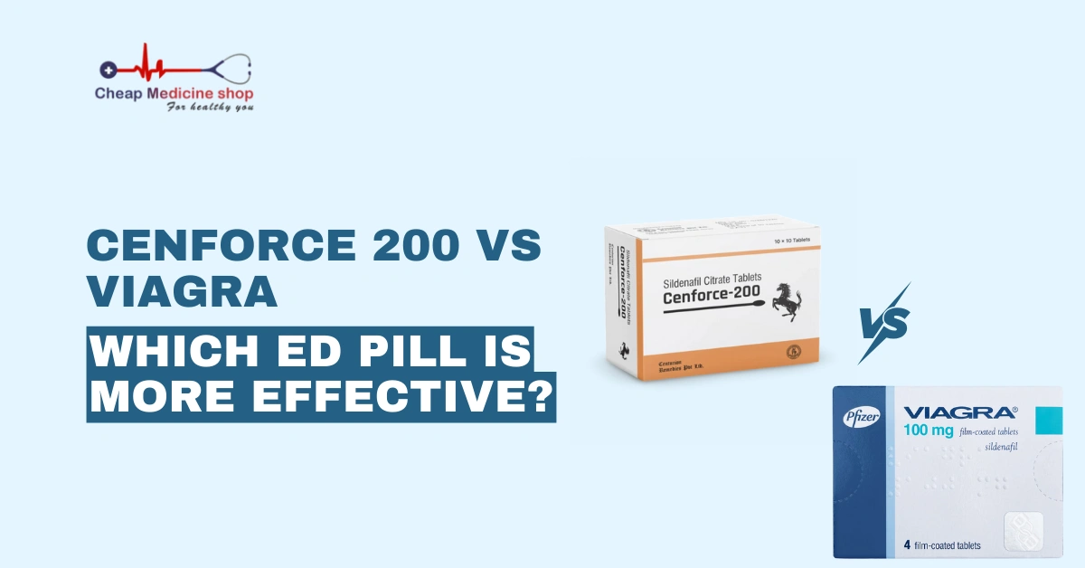 Cenforce 200 vs Viagra