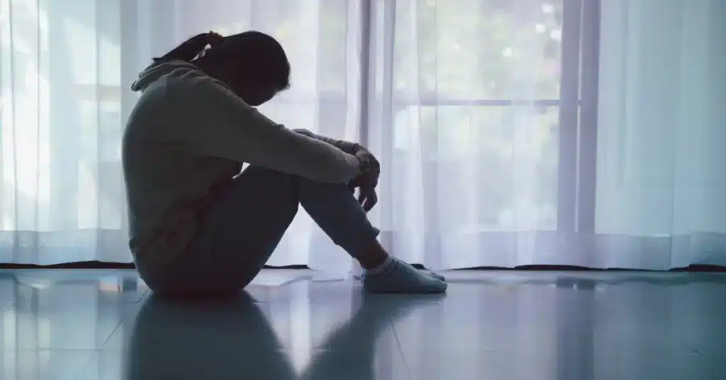 Woman in stress