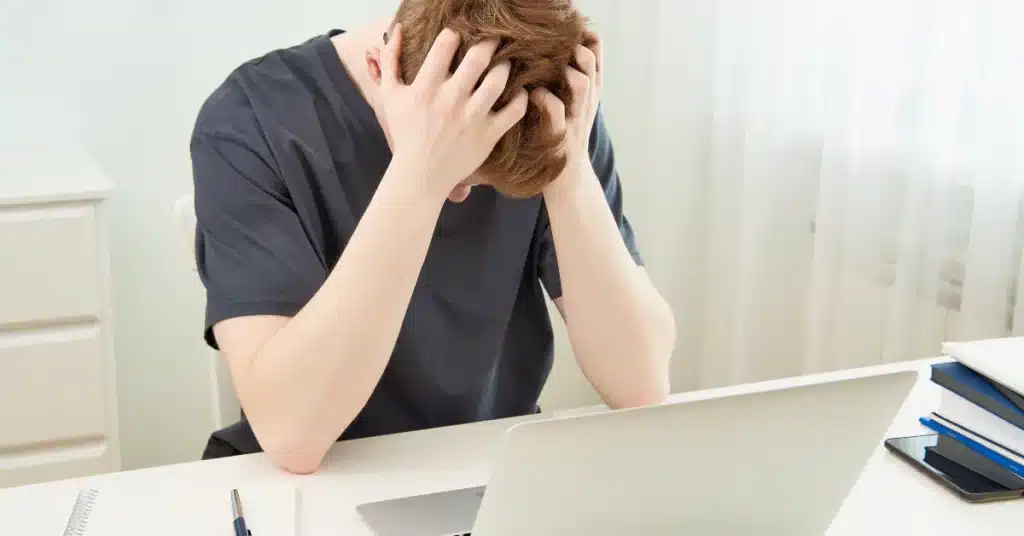 A man suffering from Premature Ejaculation