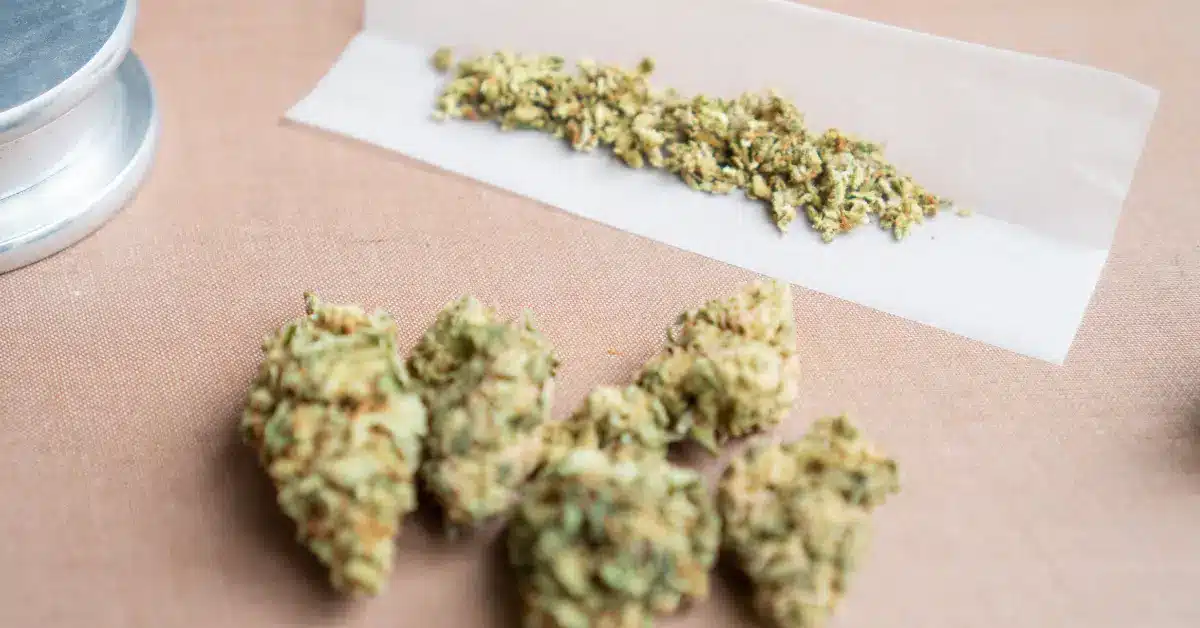 Marijuana and rolling paper