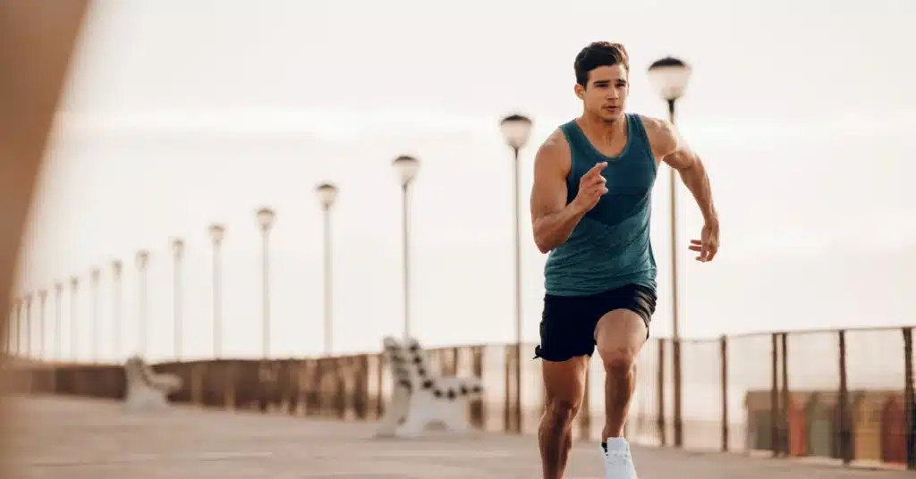 man running