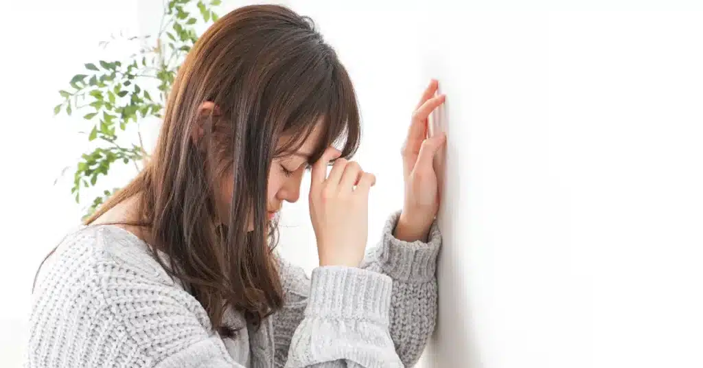 A female having anemia