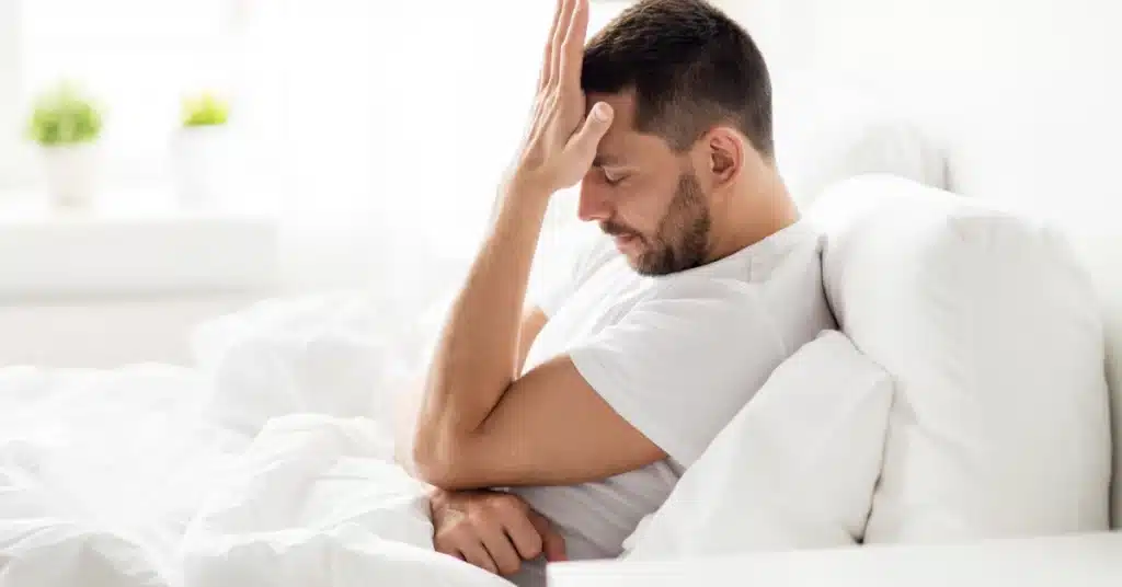 Stressed man