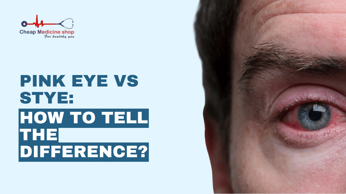 pink eyes vs stye