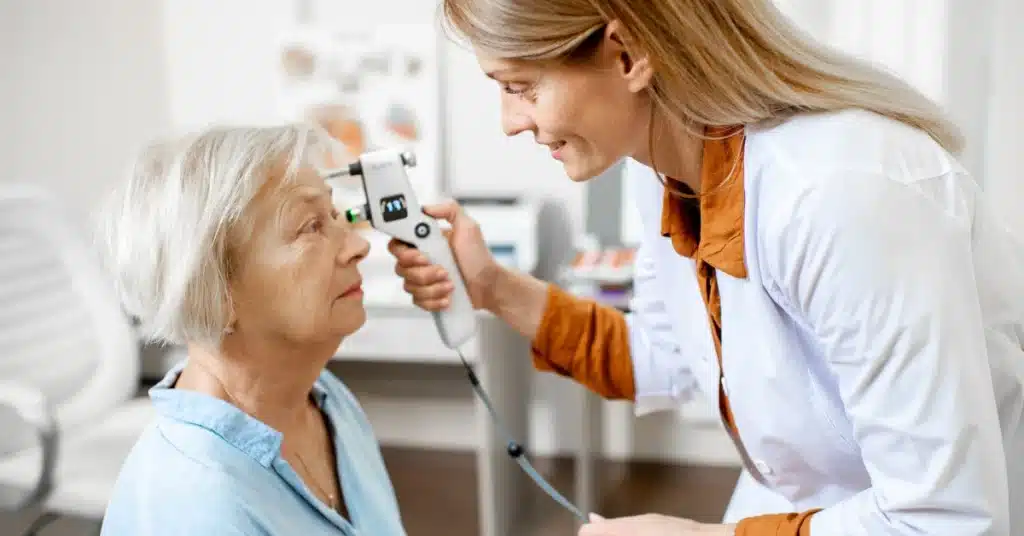 Eye pressure test