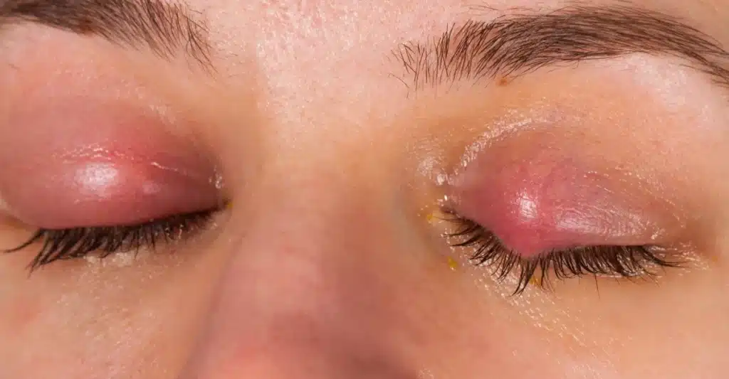 eye pain due to infections