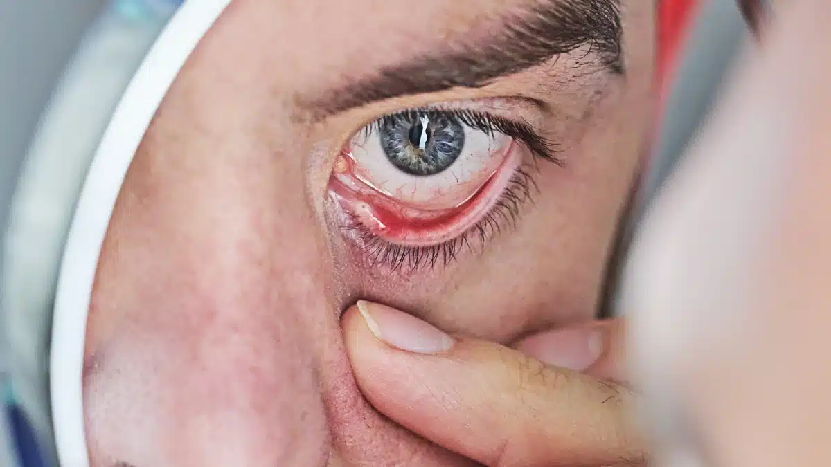 why are my eyes red when i wake up