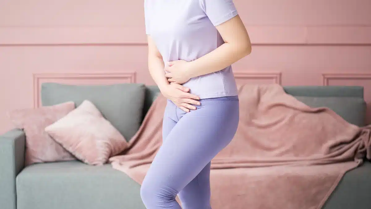 woman in pain due to pid