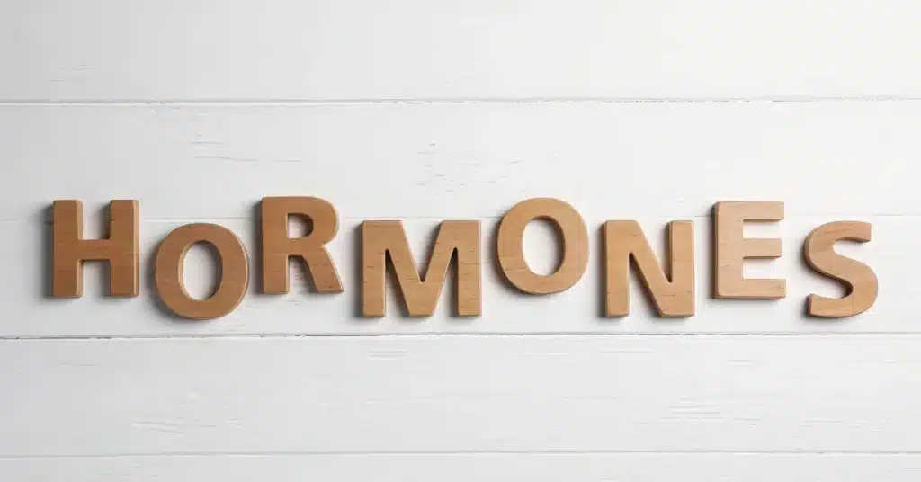 hormones written on a plain background