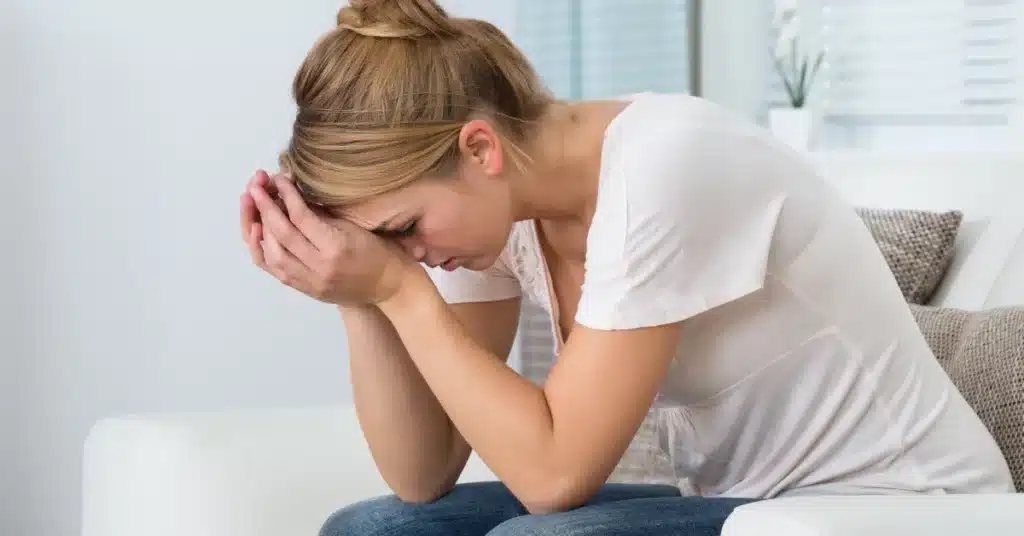 Woman in stress