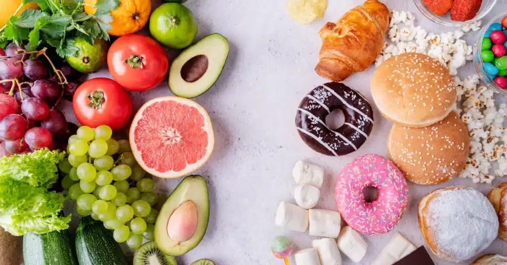 Fruits and snacks