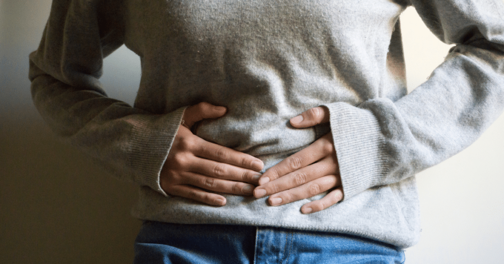 woman suffering from pelvic pain