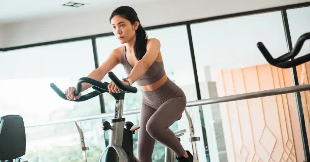 Woman doing workout