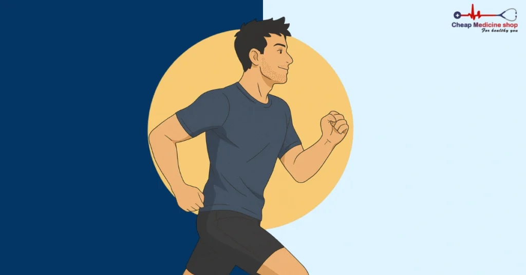 Man jogging at sunrise to boost erectile health