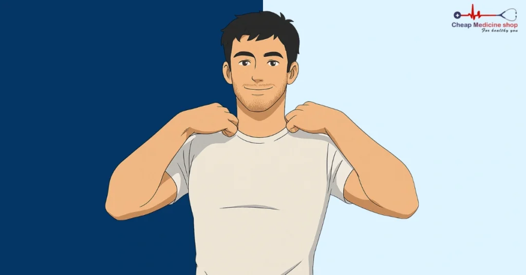 Man doing shoulder rolls for stamina