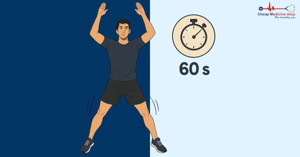 Man doing mountain climbers for stamina