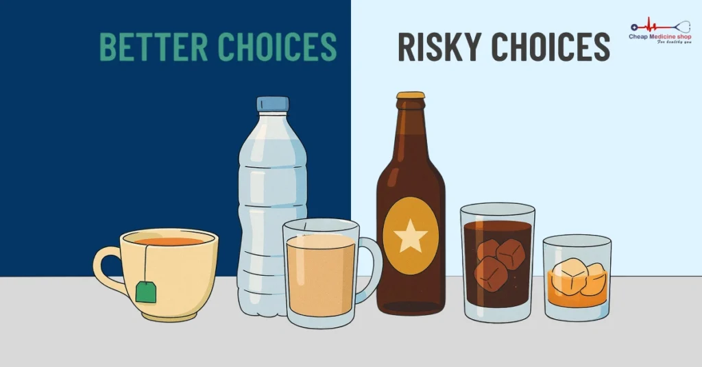 Better vs risky alcohol choices for bedroom performance