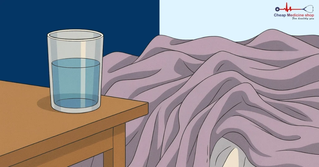 Hydrating with water instead of coffee for better performance in bed