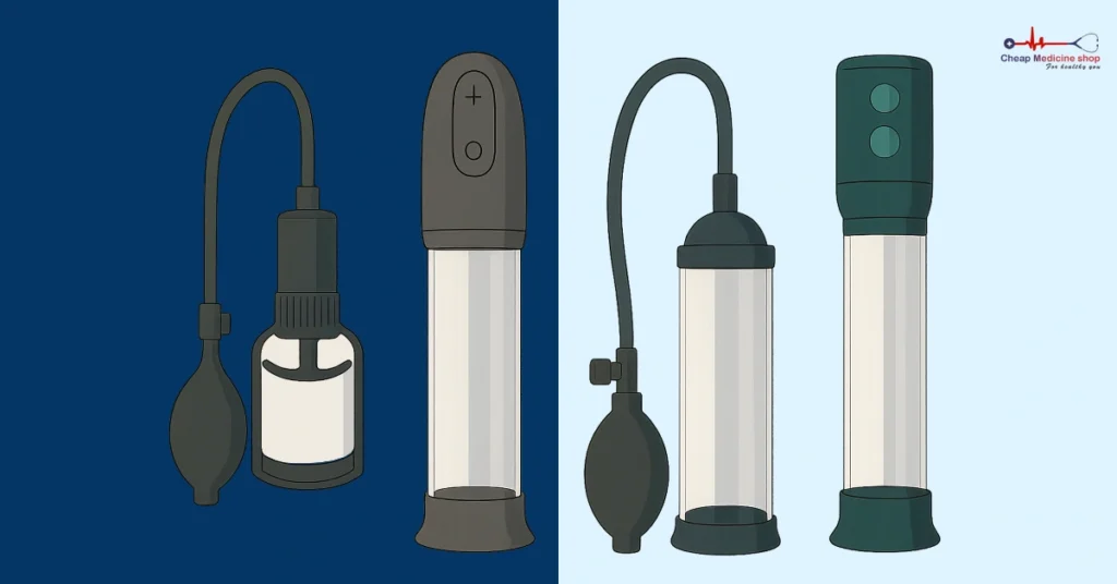 Different ED vacuum devices shown side by side
