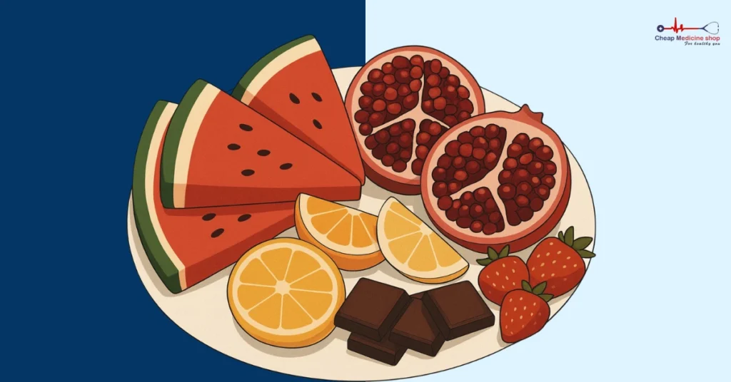 Libido-boosting fruits and dark chocolate