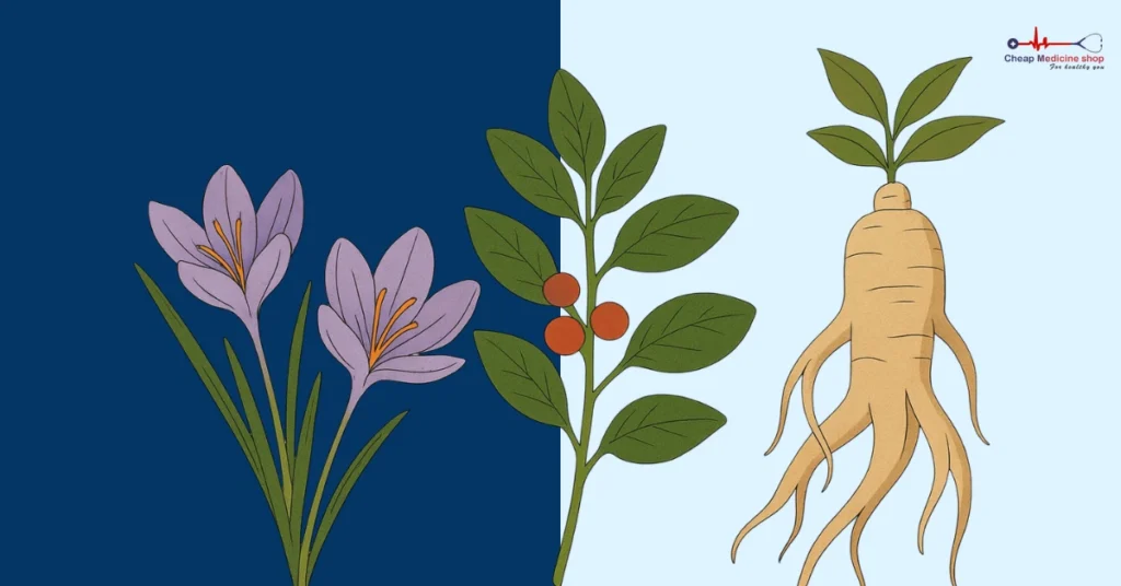 Libido-boosting herbs like ashwagandha and maca