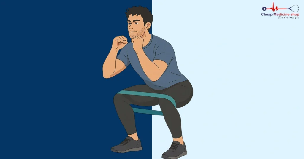 Man stretching to reduce arousal