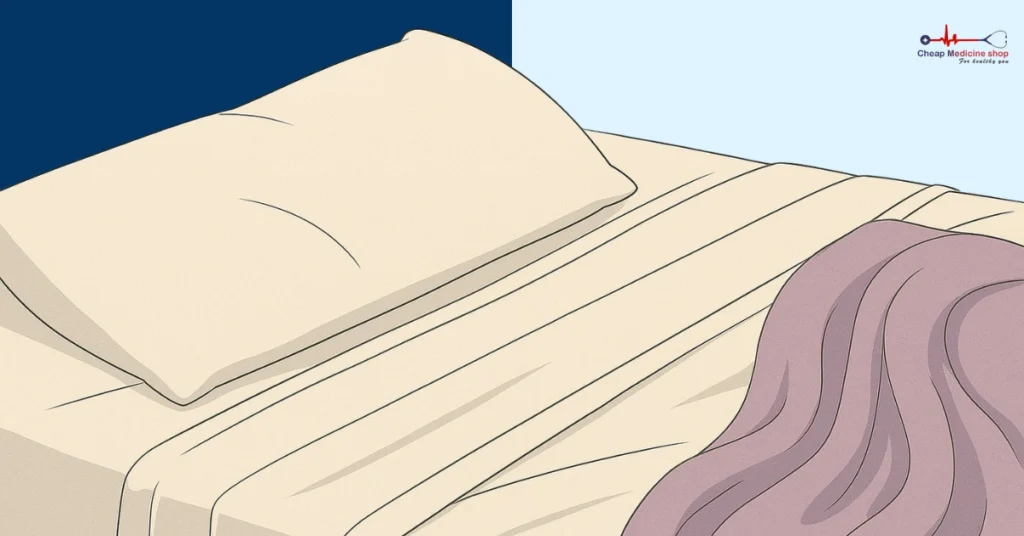 Soft pillows and light blanket for a sleep-friendly bedroom