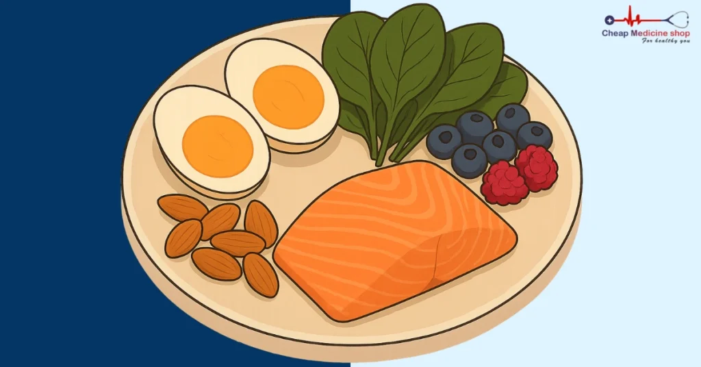 Foods supporting healthy eyelash growth