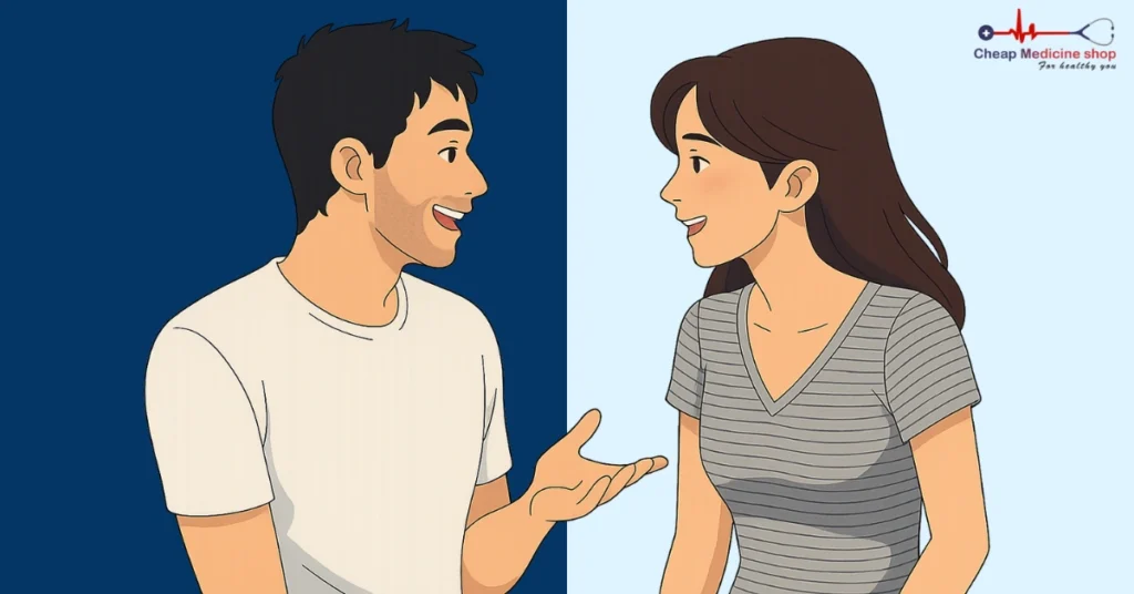 Conversation between partners, reflecting emotional closeness