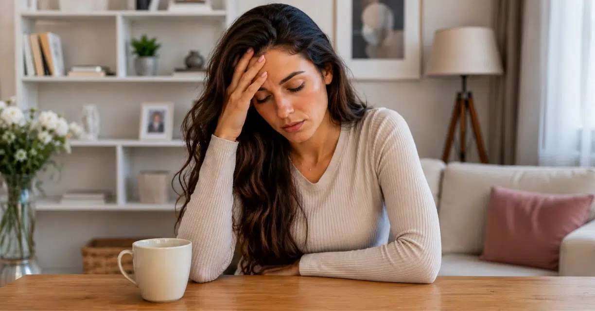 Woman experiencing fatigue from hormonal imbalance