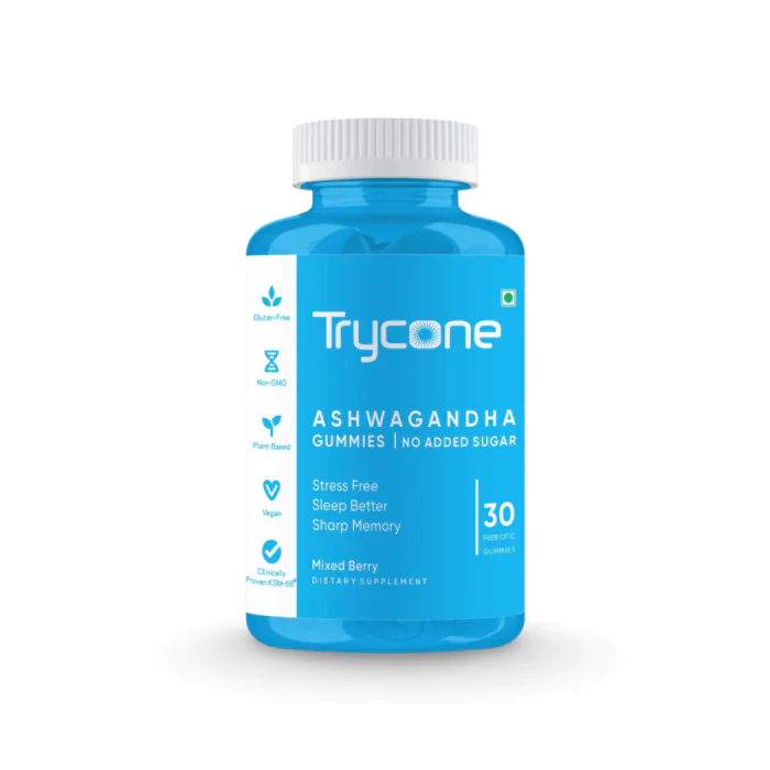 Trycone KSM66 Ashwagandha Sugar Free Gummies