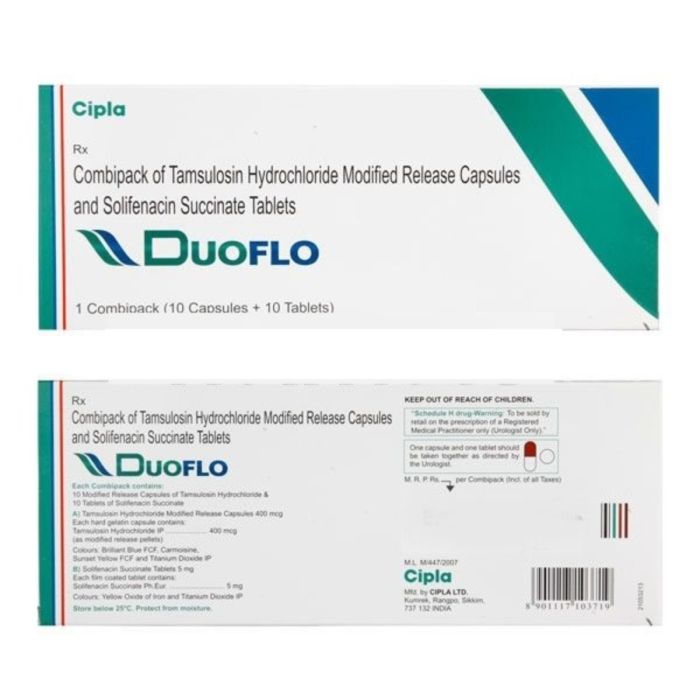 Duoflo Combipack with Tamsulosin and Solifenacin
