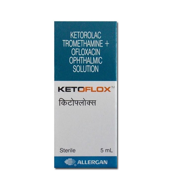 Ketoflox 5 ml with Ketorolac + Ofloxacin