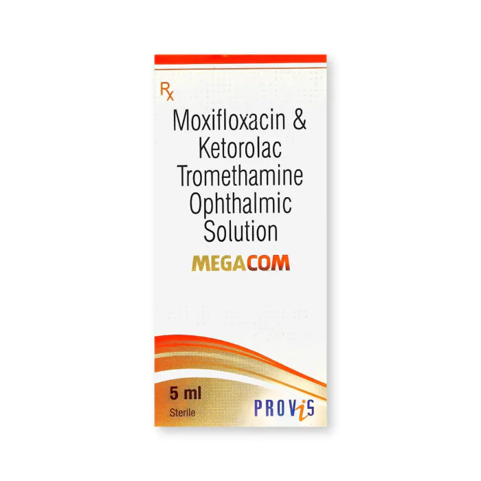 Megacom 5 ml with Ketorolac + Moxifloxacin