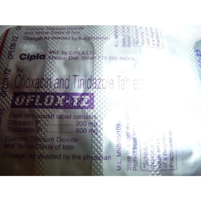 Oflox TZ  600 Mg/200 Mg with Tinidazole Ofloxacin