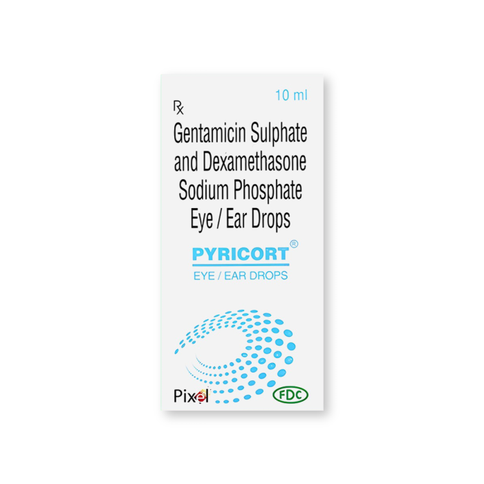 Pyricot eye/ear drops 5 ml with Dexamethasone + Chloramphenicol
