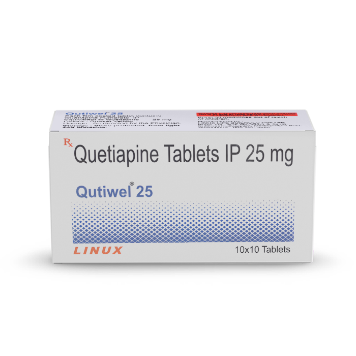 Qutiwel 25 Mg Tablet with Quetiapine          