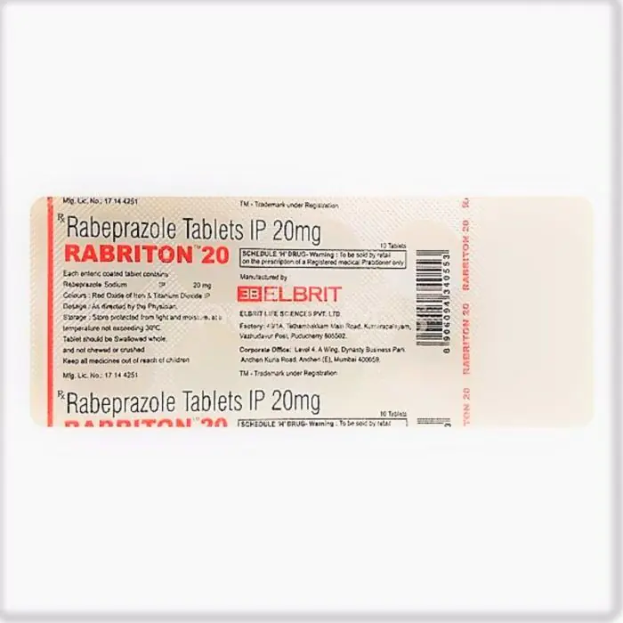 Rabriton 20 Mg Tablet with Rabeprazole