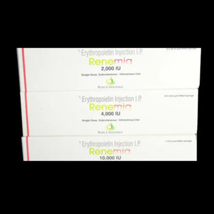 Renemia 2000 IU 0.5 ml Injection with Recombinant Human Erythropoietin Alfa