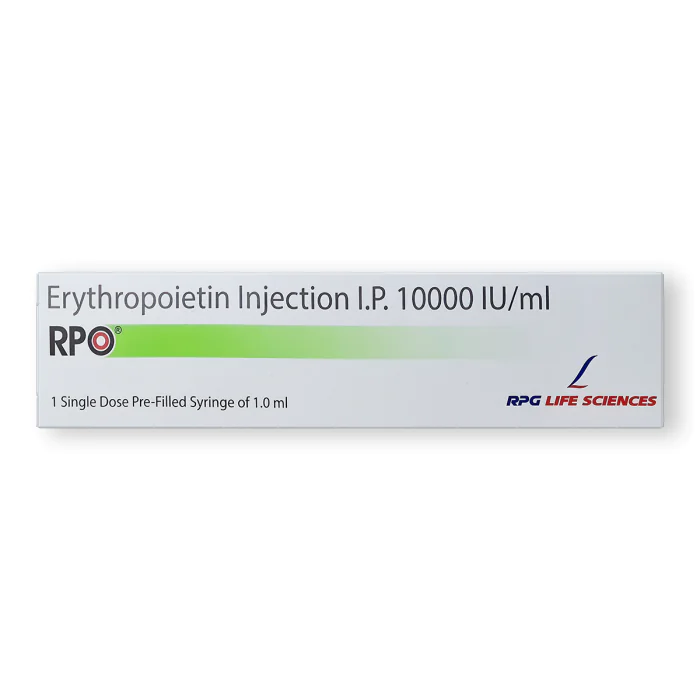 Rpo 10000 IU Injection with Recombinant Human Erythropoietin Alfa                   