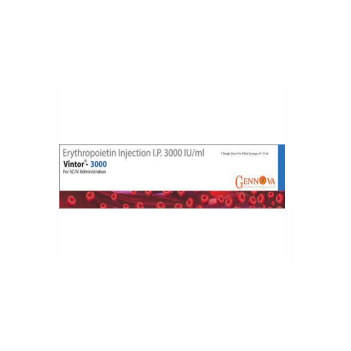 Vintor 3000 IU Injection with Epoetin Alfa