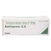 Amlopres 2.5 Mg, Norvasc, Amlodipine Besilate