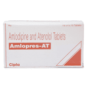 Amlopres AT 5 + 50 Mg, Norvasc Tenormin, Amlodipine Besilate + Atenolol