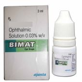 Bimat (With Brush) 3 ml (0.03%) with Bimatoprost Ophthalmic solution                       