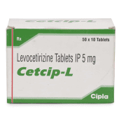 Cetcip L 5 Mg, Xyzal, Levocetirizine dihydrochloride