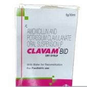 Clavam Dry Syrup 30 ml with Amoxicillin and Clavulanic Acid                 