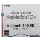 Melmet 500 SR Tablet with Metformin