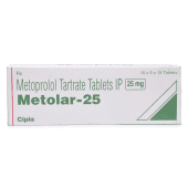 Metolar 25 Mg with Metoprolol Tartrate             